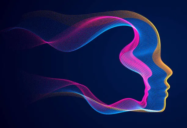 Абстрактная визуализация искусственного интеллекта